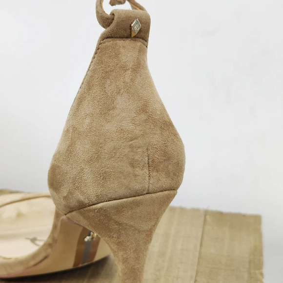 Sam Edelman Ankle Strap Heels / Tan Suede / Size 11 - Picture 5 of 8